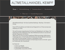 Tablet Screenshot of altmetallhandel-kempf.com